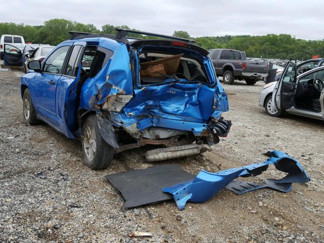 1J8FT47W38D620373 - 2008 JEEP COMPASS SP 蓝色 照片 3