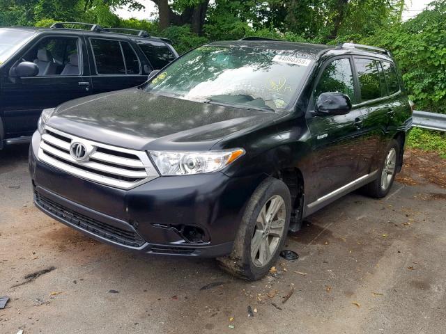 5TDDK3EHXDS276460 - 2013 TOYOTA HIGHLANDER BLACK photo 2