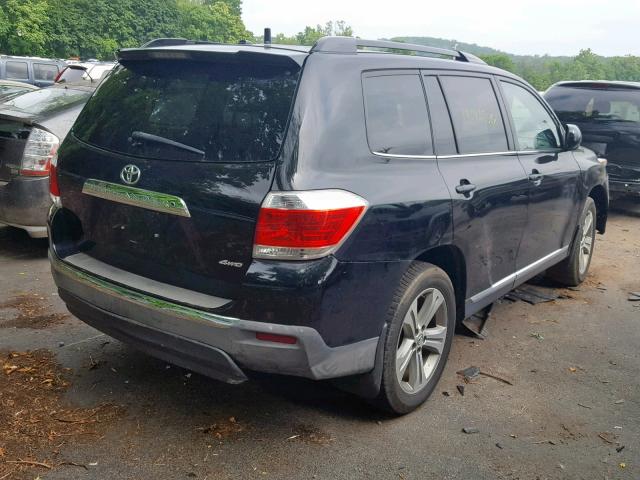 5TDDK3EHXDS276460 - 2013 TOYOTA HIGHLANDER BLACK photo 4