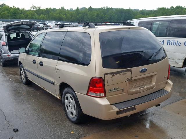 2FMZA51257BA25076 - 2007 FORD FREESTAR S GOLD photo 3