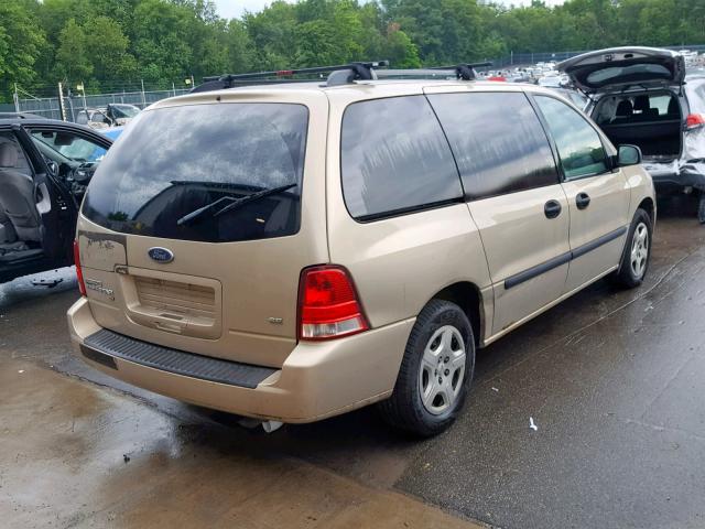 2FMZA51257BA25076 - 2007 FORD FREESTAR S GOLD photo 4