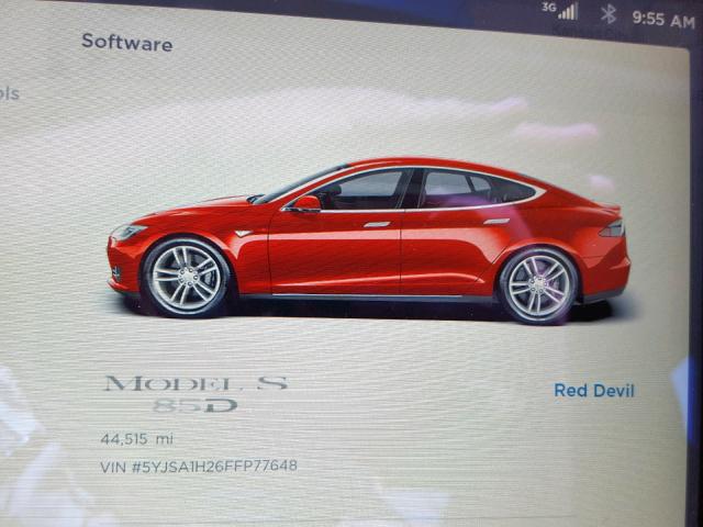 5YJSA1H26FFP77648 - 2015 TESLA MODEL S 85 RED photo 8