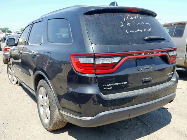 1C4RDJDG0EC452772 - 2014 DODGE DURANGO LI BLACK photo 3