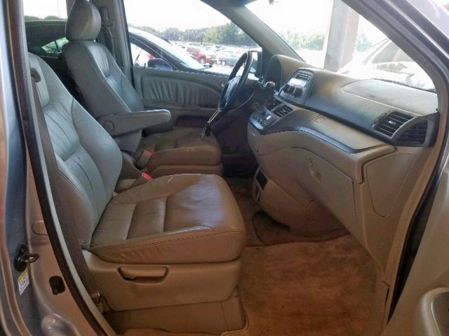 5FNRL38776B123502 - 2006 HONDA ODYSSEY EX BLUE photo 5