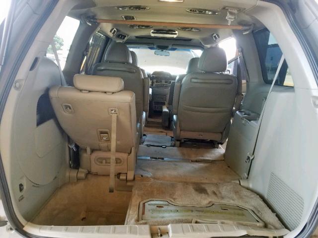 5FNRL38776B123502 - 2006 HONDA ODYSSEY EX BLUE photo 9