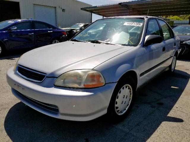 2HGEJ6626VH523266 - 1997 HONDA CIVIC DX GRAY photo 2