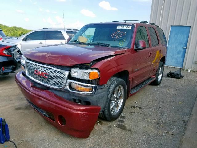 1GKEK63U52J223248 - 2002 GMC DENALI MAROON photo 2