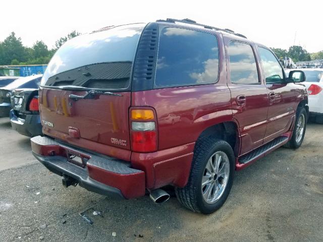 1GKEK63U52J223248 - 2002 GMC DENALI MAROON photo 4