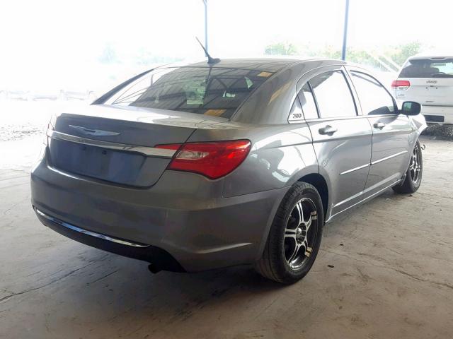 1C3CCBABXCN217308 - 2012 CHRYSLER 200 LX GRAY photo 4