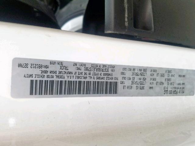 3C6TRVBG8JE157981 - 2018 RAM PROMASTER 白色 照片 10