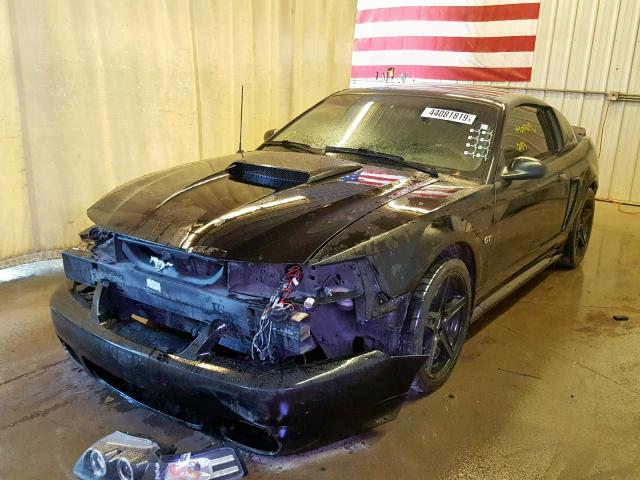 1FAFP42X72F231474 - 2002 FORD MUSTANG GT BLACK photo 2