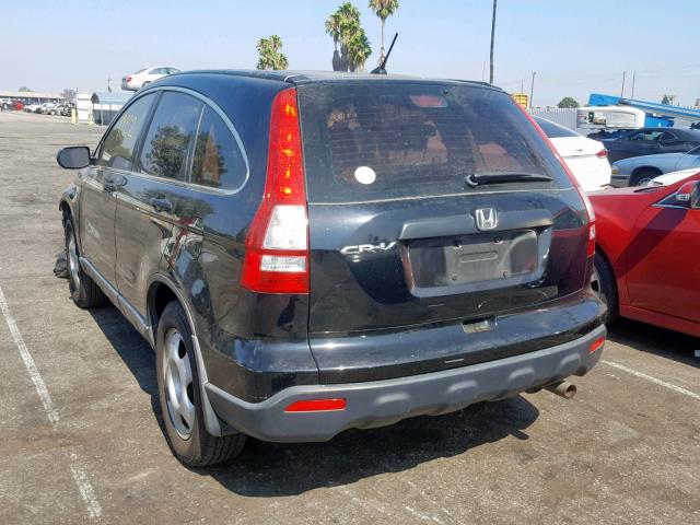 JHLRE38348C055279 - 2008 HONDA CR-V LX BLACK photo 3