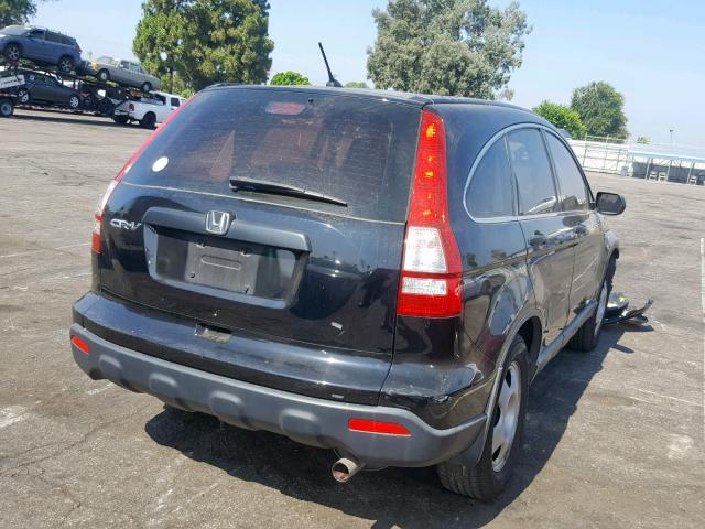 JHLRE38348C055279 - 2008 HONDA CR-V LX BLACK photo 4