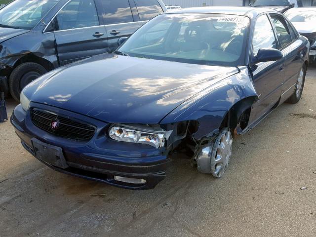 2G4WF5219W1569059 - 1998 BUICK REGAL GS BLUE photo 2