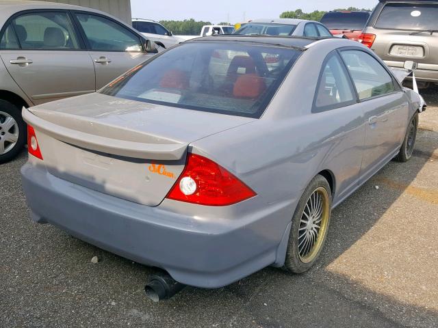 1HGEM22134L078337 - 2004 HONDA CIVIC DX V GRAY photo 4