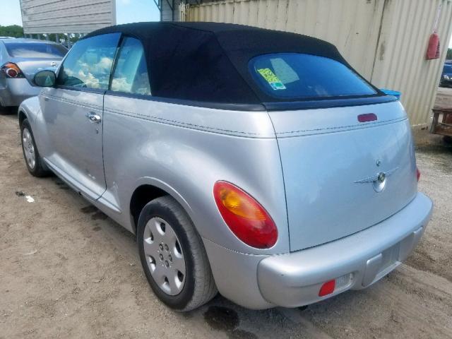 3C3EY45X55T528465 - 2005 CHRYSLER PT CRUISER SILVER photo 3