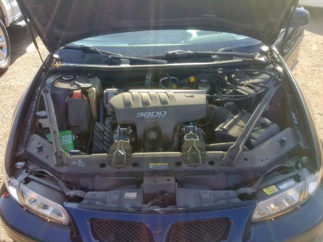 1G2WP52K62F255063 - 2002 PONTIAC GRAND PRIX BLUE photo 7