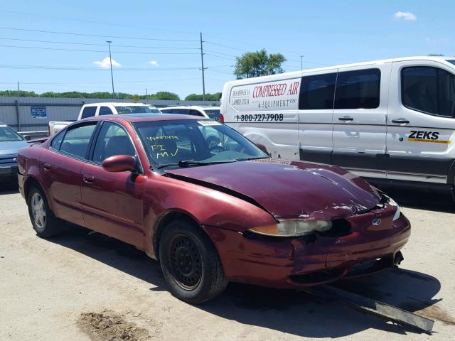 1G3NF52E11C208124 - 2001 OLDSMOBILE ALERO GLS 栗色 照片 1