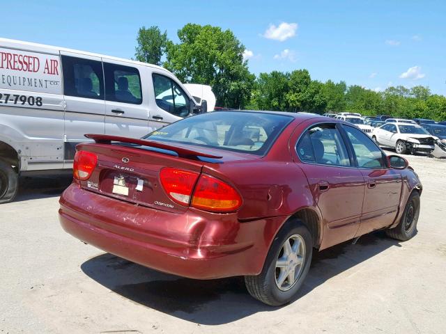 1G3NF52E11C208124 - 2001 OLDSMOBILE ALERO GLS 栗色 照片 4