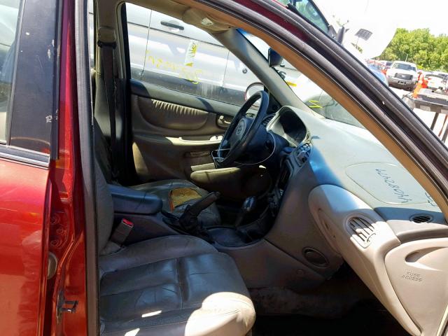 1G3NF52E11C208124 - 2001 OLDSMOBILE ALERO GLS 栗色 照片 5