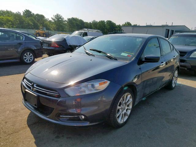 1C3CDFCH9DD312276 - 2013 DODGE DART LIMIT GRAY photo 2