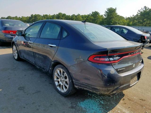 1C3CDFCH9DD312276 - 2013 DODGE DART LIMIT GRAY photo 3