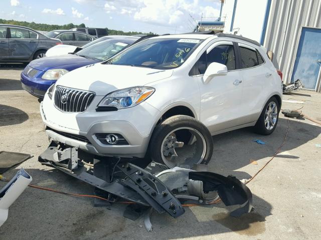 KL4CJCSB5GB651370 - 2016 BUICK ENCORE WHITE photo 2