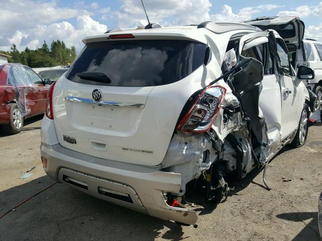 KL4CJCSB5GB651370 - 2016 BUICK ENCORE WHITE photo 4