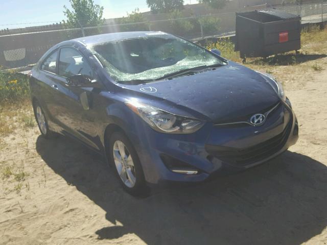 KMHDH6AEXDU011749 - 2013 HYUNDAI ELANTRA CO BLUE photo 1