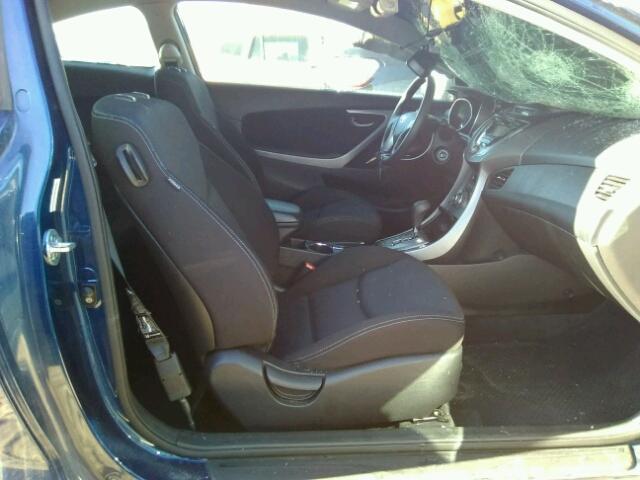 KMHDH6AEXDU011749 - 2013 HYUNDAI ELANTRA CO BLUE photo 5