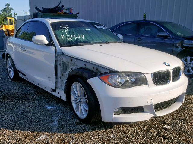 WBAUP7C56AVK77735 - 2010 BMW 128 I WHITE photo 1