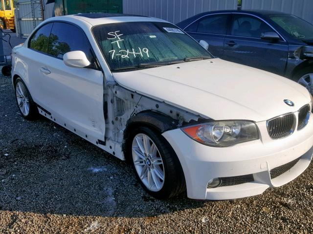 WBAUP7C56AVK77735 - 2010 BMW 128 I WHITE photo 9