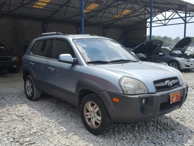 KM8JN12DX8U913196 - 2008 HYUNDAI TUCSON SE BLUE photo 1