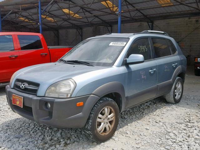 KM8JN12DX8U913196 - 2008 HYUNDAI TUCSON SE BLUE photo 2