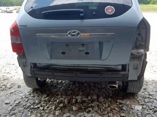 KM8JN12DX8U913196 - 2008 HYUNDAI TUCSON SE BLUE photo 9