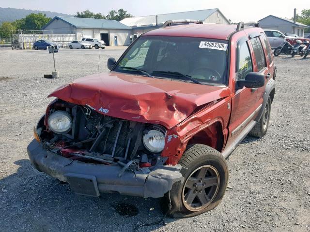 1J4GL38K36W254184 - 2006 JEEP LIBERTY RE RED photo 2