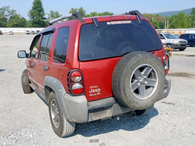 1J4GL38K36W254184 - 2006 JEEP LIBERTY RE RED photo 3