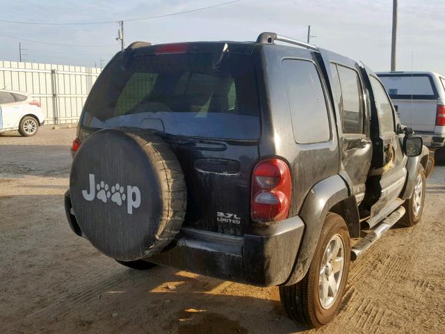 1J4GK58K45W604046 - 2005 JEEP LIBERTY LI BLACK photo 4