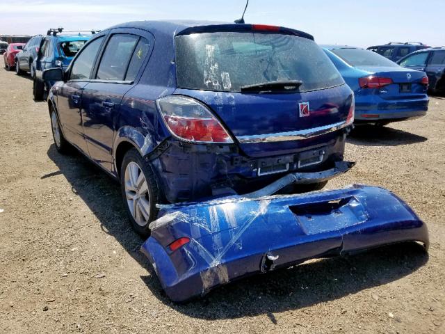 W08AT671585123748 - 2008 SATURN ASTRA XR BLUE photo 3