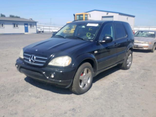 4JGAB74E51A263539 - 2001 MERCEDES-BENZ ML 55 BLACK photo 2