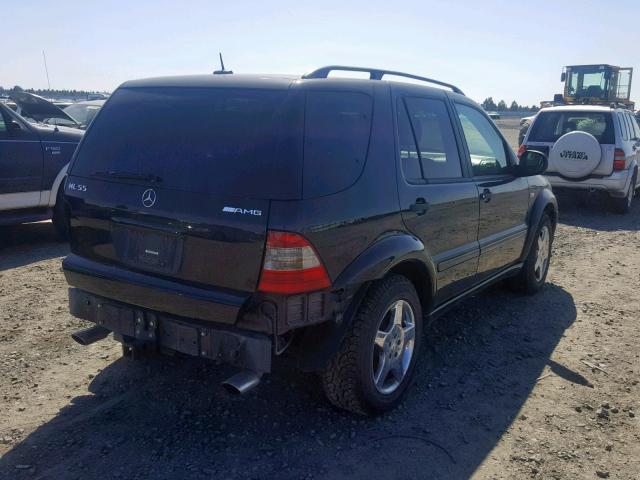 4JGAB74E51A263539 - 2001 MERCEDES-BENZ ML 55 BLACK photo 4