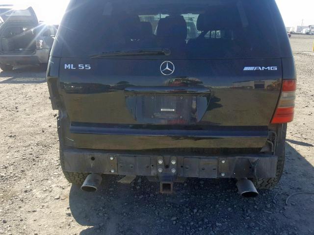 4JGAB74E51A263539 - 2001 MERCEDES-BENZ ML 55 BLACK photo 9