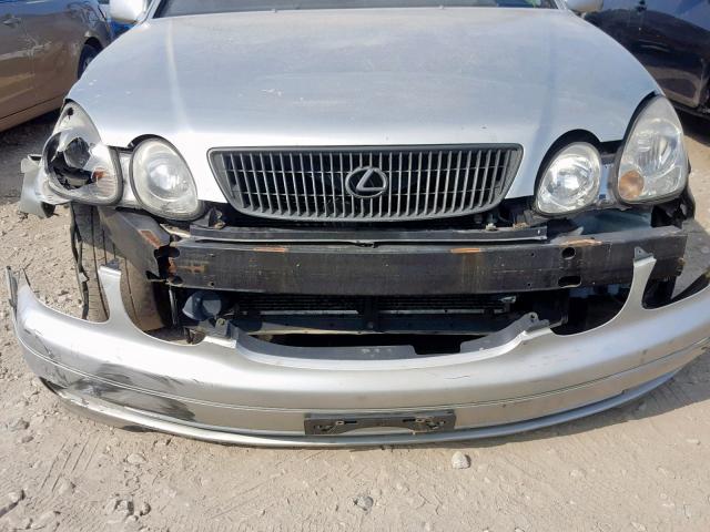 JT8BD68S4Y0098904 - 2000 LEXUS GS 300 SILVER photo 9