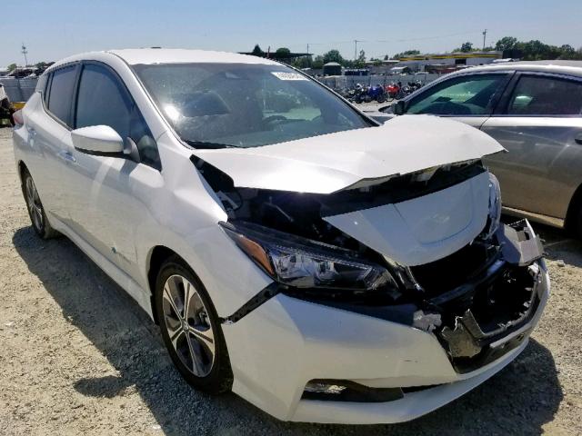 1N4AZ1CP4JC314572 - 2018 NISSAN LEAF S WHITE photo 1