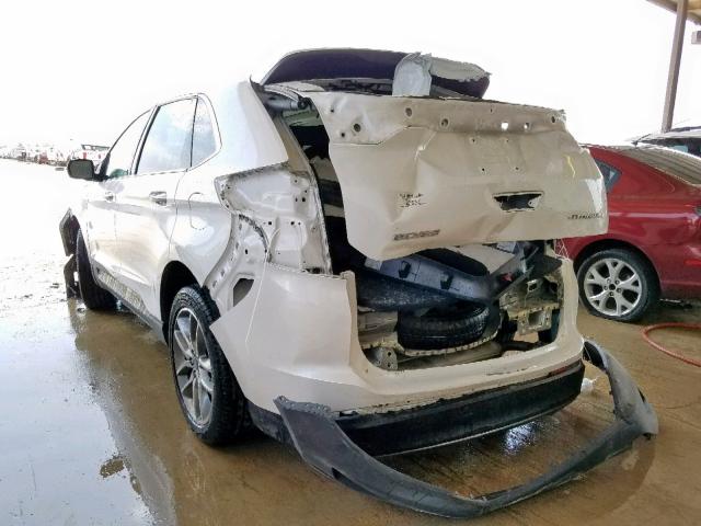 2FMPK3K82HBB42708 - 2017 FORD EDGE TITAN WHITE photo 3