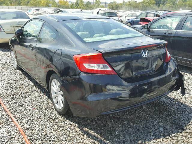 2HGFG3B98CH506731 - 2012 HONDA CIVIC EXL BLACK photo 3