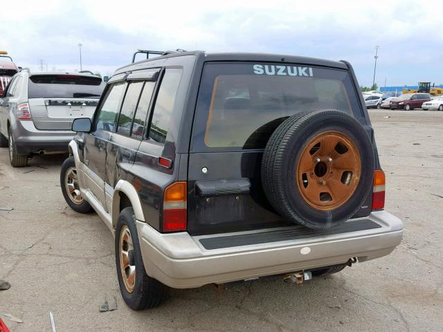 JS3TD21V5T4103226 - 1996 SUZUKI SIDEKICK S BLACK photo 3