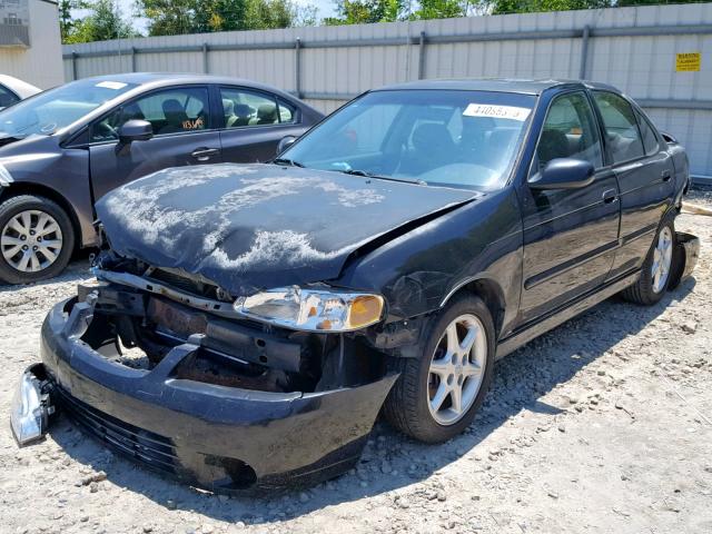 3N1BB51D51L116657 - 2001 NISSAN SENTRA SE BLACK photo 2