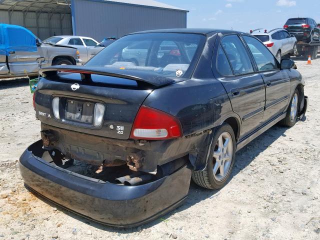 3N1BB51D51L116657 - 2001 NISSAN SENTRA SE BLACK photo 4