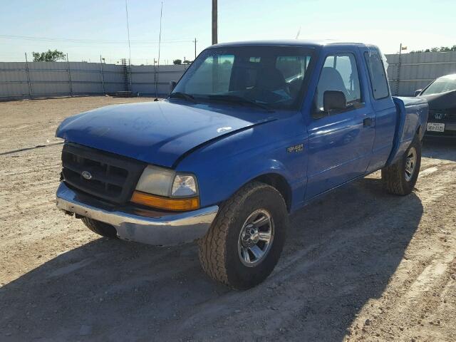 1FTYR14V0YPA34057 - 2000 FORD RANGER SUP BLUE photo 2